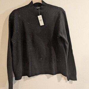 Essential Embellished Mock Neck Sweater
